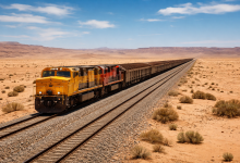 صورة الصحافة العالمية ترصد المكاسب الاقتصادية واللوجيستية لخط السكة الحديدية غار جبيلات – تندوف